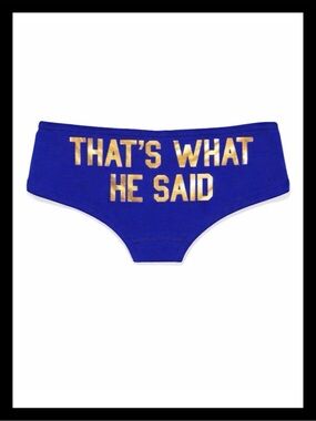 💕ⓅⒾⓃⓀ ⓋⓈ Y2K/RARE/HTF “THAT’S WHAT HE SAID” Extra LR Hipster Panties ✨NWT✨💕